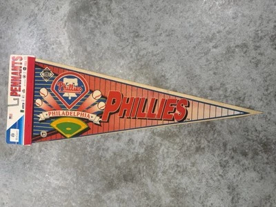 Vintage Philadelphia Phillies Felt Pennant 90s MLB flag 30" USA made Wincraft - Image 1 of 3