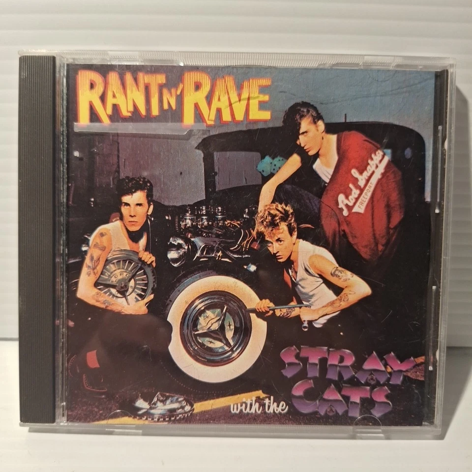 Rant N' Rave With The Stray Cats cd 1983 EMI label Brian Setzer Foto 1 de 4