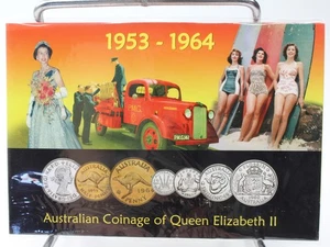 Australia 1953-1964 Coinage of Queen Elizabeth II Set - Picture 1 of 2