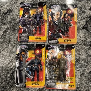 Lotto di 4: Final Faction Alpha Team 1 Action Figure Strappato Cambio Acciaio STEADFAST - Foto 1 di 10
