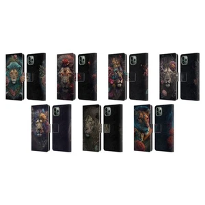 SPACESCAPES LIONS FLORAUX ÉTUI COQUE EN CUIR POUR APPLE iPHONE TÉLÉPHONES - Photo 1 sur 13