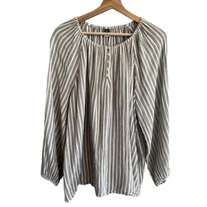 Old Navy Damen Oversize Baumwollgaze Bauern Top Gr. XXL locker Boho Landhaus - Bild 1 von 7