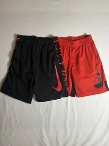 NIKE Dri-Fit Jugend rot schwarz Medium Shorts NIKE DRI-FIT - Bild 1 von 5