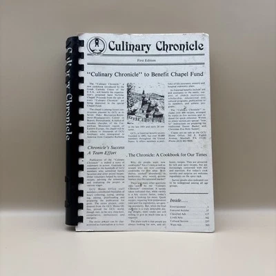 Culinary Chronicle Greek Catholic Union Cookbook 1st Ed 1st Printing 1985 Book - Image 1 of 4