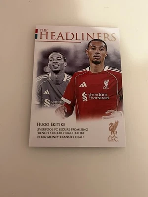 Hugo Ekitike /419 Futera The Headliners Liverpool 2025/26 Card - Image 1 of 2