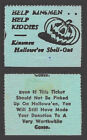 1951 Canada - Kinsmen Club Hallowe'en Shell-Out RARE Type 4