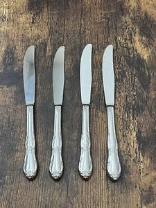 Oneida PRESIDENT Dinner Knives Vintage WM A Rogers Stainless 9"  Set Of 4 - Picture 1 of 3