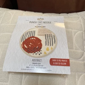 NEEDLE CREATIONS PUNCH NEEDLE KIT ABSTRACT NIP - Picture 1 of 4