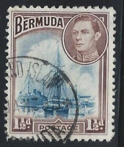 Bermuda 1938 George VI Pictorial Stamp - Picture 1 of 2