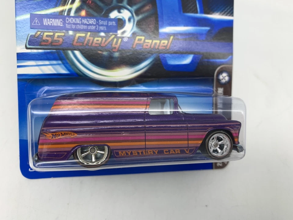 2006 Hot Wheels VHTF Mail Away Mystery Car 4 of 5 - Purple 55 Chevy Panel MOMC