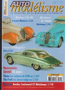 AUTO MODELISME N°110 DELAHAYE 135MS / ALFA ROMEO AC / FERRARI 400SA/ VOITURE DTM - Foto 1 di 2