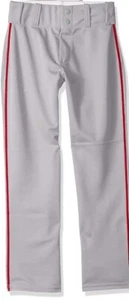 Alleson Athletic Jugend Baseball Hose grau mit rotem Zopf Größe XS - Bild 1 von 2