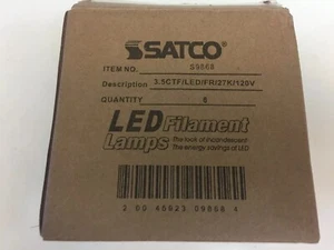 SATCO 3,5CTF/LED/FR/27K/120V DEKORATIV. SATCO NEU. S9868 6 Stück. - Bild 1 von 12