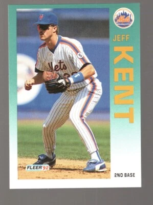 Jeff Kent 1992 Fleer Update #U-104 RC - Image 1 of 2