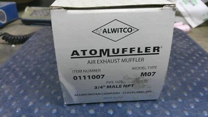 Alwitco M07 Item 0111007 Air Exhaust Muffler 3/4" NPT Male ATOMUFFLER 45AW56 - Picture 1 of 4