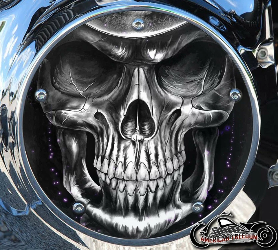 HARLEY DAVIDSON NARROW PROFILE DERBY COVER 2016+ TOURING ONLY reaper - Image 1 of 1