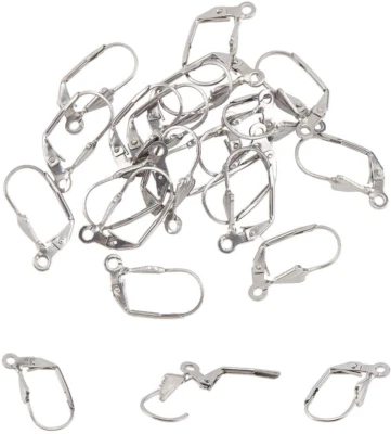 20x Calidad 304 Acero Inoxidable Palanca Aro Fornituras Alambre 19x9.5mm Foto 1 de 4