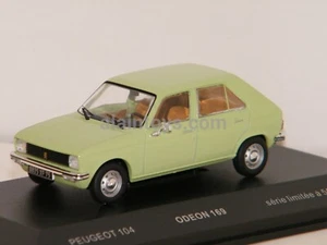 PEUGEOT 104 5 PORTES PISTACHE ODEON 1:43 Réf 169 - Imagen 1 de 4