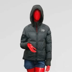 Women's Lady Enyce Black Quilted Puffer Hooded Jacket NWT - Picture 1 of 5