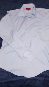 Bergamo New York Men's Easy Care Regular Fit Dress Shirt Large 16 - 16.5 34 / 35 - Picture 1 of 3