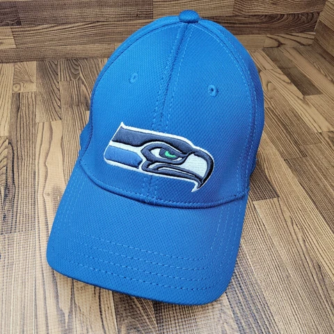 NFL Seattle Seahawks Hat One Size Fits All Blue Good Condition Cover