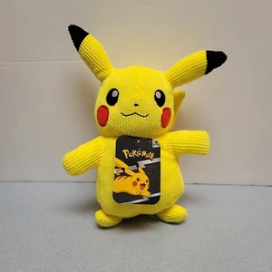 2022 Pokemon Pikachu Pokémon Select Corduroy Plush Stuffed Animal Toy New NWT - Picture 1 of 5