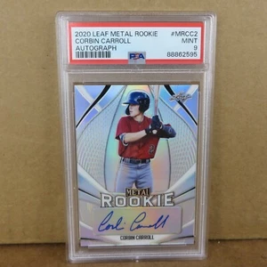 Corbin Carroll 2020 novato metal novato refractor automático PSA 9 como nuevo/50 - Imagen 1 de 2