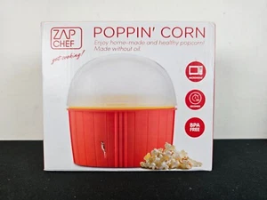 ZAP CHEF Poppin Maíz Microondas Palomitas de Maíz Porción Individual TOTALMENTE NUEVO - Imagen 1 de 3