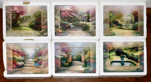Thomas Kinkade's Gardens of Faith Teller VOLLSTÄNDIGES SET 6 Bradford mit Styro EXC! - Bild 1 von 14