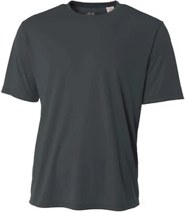 Mens Moisture Wicking Tee Odor Resistant Stain Release Dri Fit T-Shirt XS-4XL - Picture 1 of 10