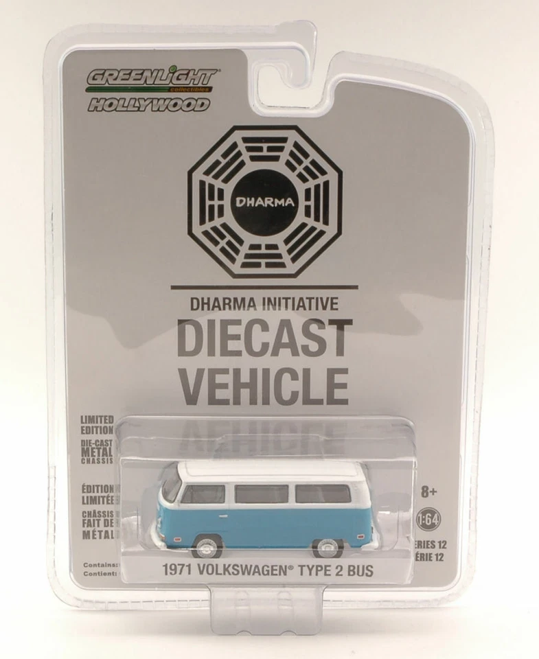 MODELLO GREENLIGHT 1/64 VW BUS T2B LOST TV - Immagine 1 di 1