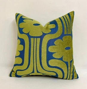 Orla Kiely - Woven Climbing Daisy - Cornflower - Cushion Cover Throw Pillow - Picture 1 of 2