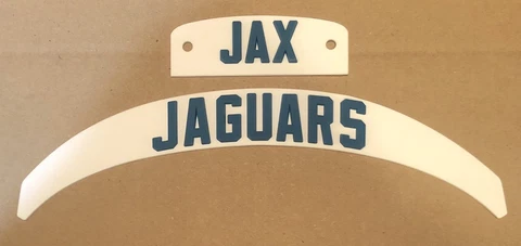 Jacksonville Jaguars Front And Rear Helmet 3D Bumpers For FullSize Riddell Speed Cover