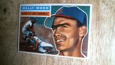 1956 Topps baseball card # 55 Wally Moon EXNM