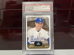 2002 Just Prospects Joe Mauer PSA 10 Pre-Rookie RC Minor League Prototype - Picture 1 of 2