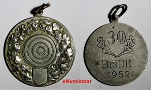 Medaglia Argento Tiro Svizzero 1952 Premio "30 BRILLIT" 8,50g.; 30 mm (13 952) - Foto 1 di 3