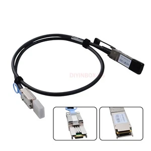 Câble SAS QSFP SFF-8436 vers SFF-8088 externe pour NetApp DS4243 DS4246 3,3 pieds - Photo 1/24