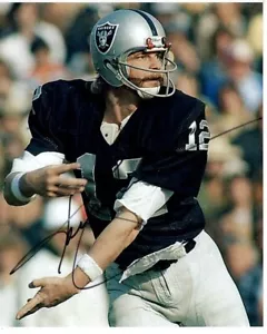 Foto firmada de KENNY STABLER 8x10 de los NFL OAKLAND RAIDERS con holograma certificado de autenticidad - Imagen 1 de 2