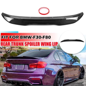 For BMW F30 F80 335i 328i Carbon Fiber Rear Trunk Spoiler Wing Lip PSM Style - Bild 1 von 9