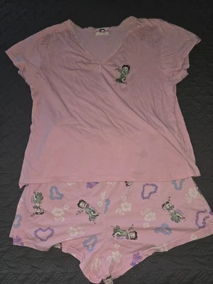 Conjunto corto de pijama Betty Boop Hoola niña talla grande para mujer Foto 1 de 4