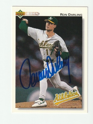 Ron Darling Signed 1992 Upper Deck Card #669 Auto Autograph Athletics A ...