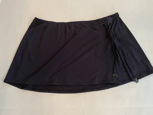 Costume da bagno donna Bleu Rod Beattie nero gonna tinta unita taglia 1 X - Foto 1 di 10