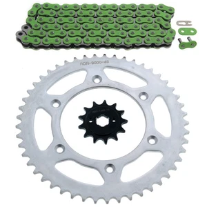 2003-2014 Honda CRF230F 230 F Green Chain And Sprocket 13/49 110L - Picture 1 of 4