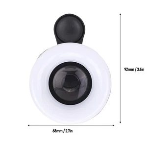 Phone Macro Lens With LED Fill Light 15X High Definition Lens For Eyelashes J NA - Picture 1 of 24