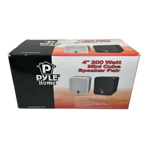 Altavoces de estantería Pyle HOME 200 vatios 4" cubo negros 8 ohmios rango completo PCB4BK - Imagen 1 de 5