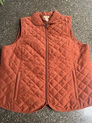 Chaleco ligero acolchado Northcrest con cremallera en óxido talla 1X (14W/16W) usado en excelente estado capa  Foto 1 de 4