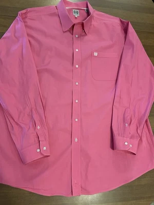 Camisa de manga larga con botones Cinch para hombre talla XXL rosa Foto 1 de 4