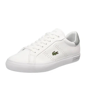Lacoste Powercourt - Sneakers Basse In Pelle Bianco - Uomo Scarpe Sneakers - Zdjęcie 1 z 4