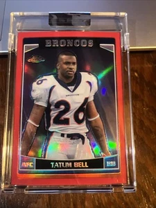 TATUM BELL 2006 Topps Chrome Uncirculated Red Refractor #65 /259 Denver Broncos - Picture 1 of 7