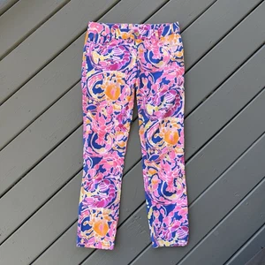 Pantalone donna Lilly Pulitzer taglia 4 multicolore stampa floreale resort skinny elasticizzato - Foto 1 di 10